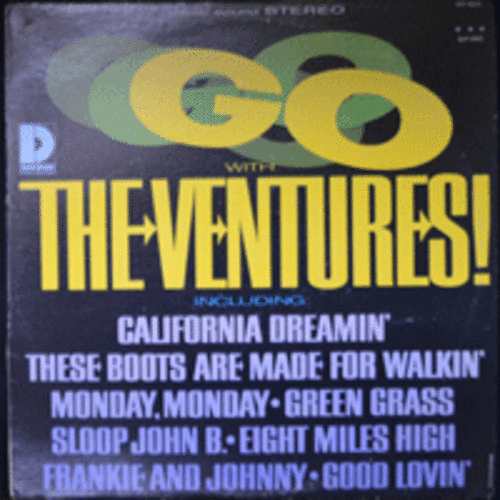 VENTURES -  GO WITH THE VENTURES (American instrumental rock group  / GINZA LIGHTS/CALIFORNIA DREAMIN&#039; 수록/* USA ORIGINAL 1st press) strong EX++