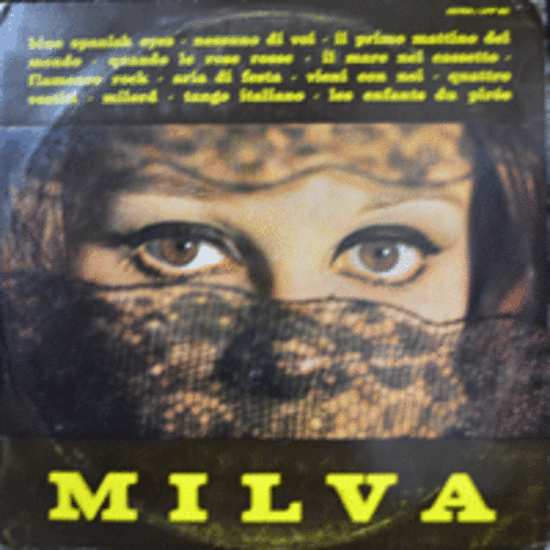 MILVA - MILVA (&quot;축제의 노래&quot; 수록/ITALY/1966년 초반/LIKE NEW/ITALY ORIGINAL)