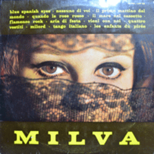MILVA - MILVA (&quot;축제의 노래&quot; 원곡 수록/ITALY/1966년 초반/ITALY ORIGINAL) EX++~NM