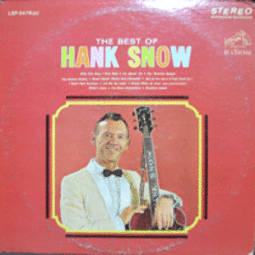 HANK SNOW - THE BEST OF HANK SNOW (서수남 하청일 &quot;팔도유람&quot; 원곡 수록/USA) EX++/NM