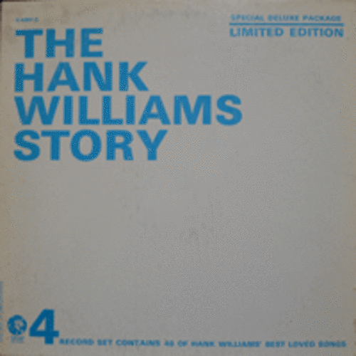 HANK WILLIAMS - THE HANK WILLIAMS STORY  (4LP BOX/USA/LIKE NEW)