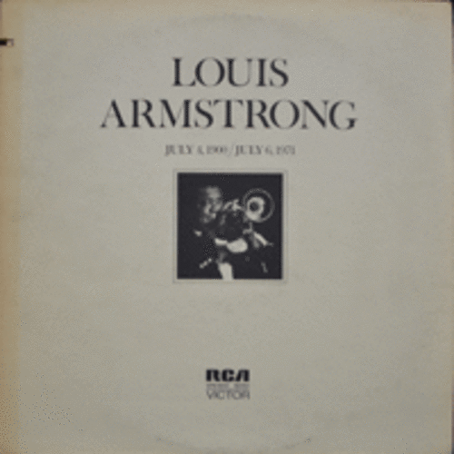 LOUIS ARMSTRONG - JULY 4, 1900/JULY 6, 1971 (2LP/ONLY MONO/American jazz trumpeter singer  / * USA ORIGINAL) MINT/MINT