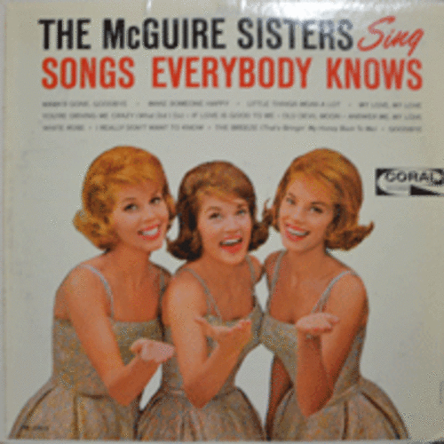MCGUIRE SISTERS - SONGS EVERYBODY KNOWS  (MONO/USA 1st PRESS))