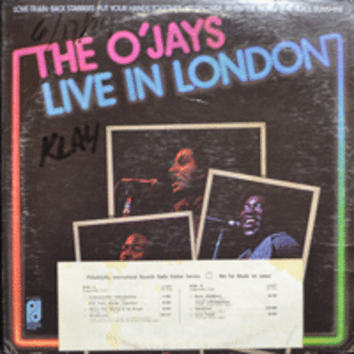 O&#039;JAYS - LIVE IN LONDON  (* USA ORIGINAL) EX++