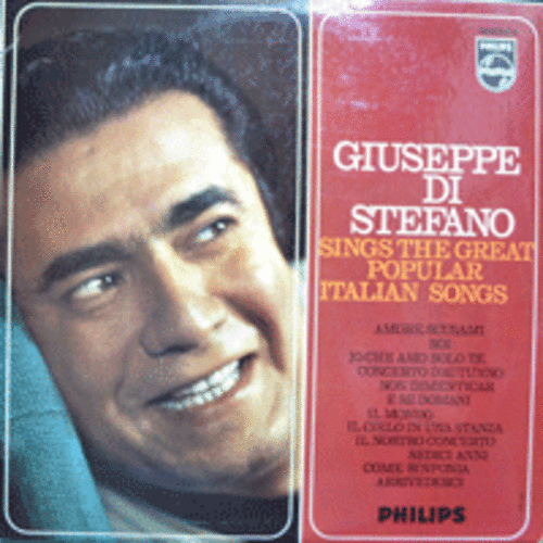 GIUSEPPE DI STEFANO - SINGS THE GREAT POPULAR ITALIAN SONGS (성악으로 부르는 영화 &quot;푸른파도여언제까지나&quot; IL CIELO IN UNA STANZA 수록/UK)