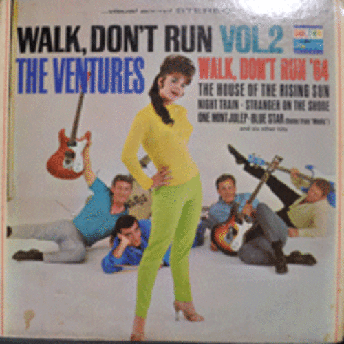 VENTURES - WALK,DON&#039;T RUN VOL.2  (American instrumental rock group/ BLUE STAR 수록/* USA 1st press) EX++