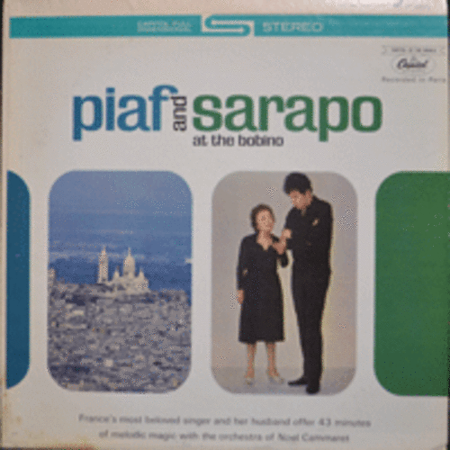 EDITH PIAF AND THEO SARAPO - AT THE BOBINO (* USA) LIKE NEW