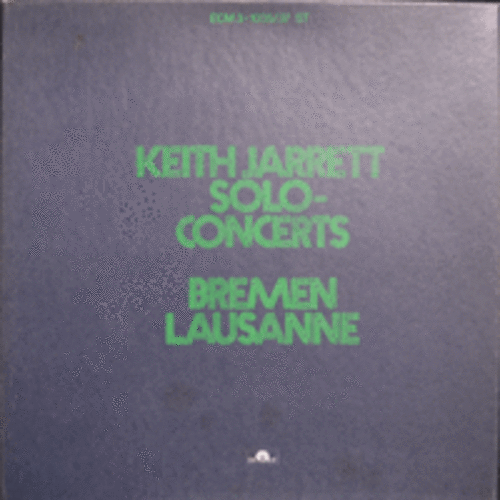 KEITH JARRETT - SOLO CONCERTS / BREMEN LAUSANNE (3 LP BOX SET + 12 PAGE BOOKLET/* USA ORIGINAL) MINT/MINT/NM