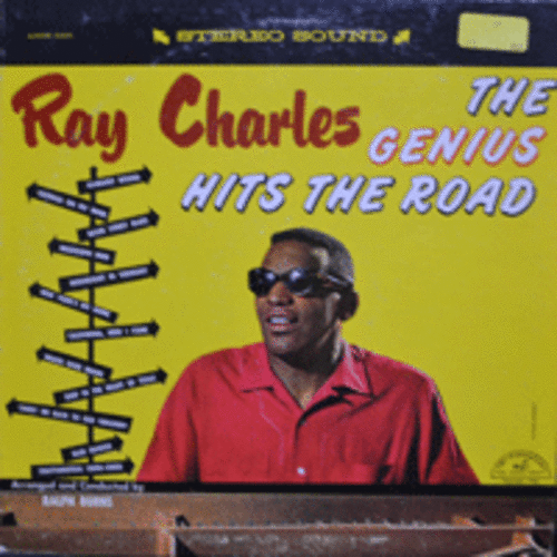 RAY CHARLES - THE GENIUS HITS THE ROAD (GEORGIA ON MY MIND 수록/* USA 1st PRESS) EX++