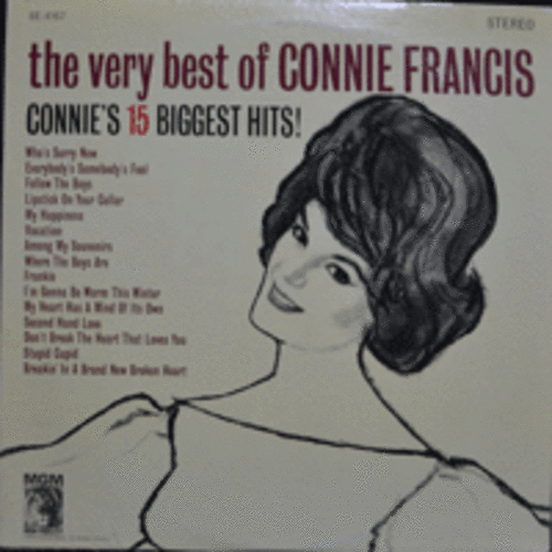 CONNIE FRANCIS - THE VERY BEST OF CONNIE FRANCIS (USA 1st press) LIKE NEW