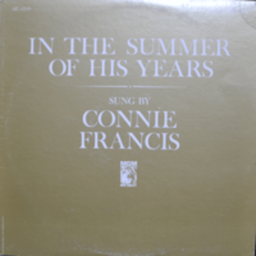 CONNIE FRANCIS - IN THE SUMMER OF HIS YEARS (TRUE LOVE, TRUE LOVE/LOVE ME TENDER 오리지널곡 AURA LEE 수록/* USA 1st press) EX++