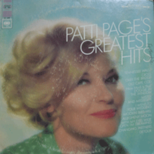 PATTI PAGE - GREATEST HITS (American singer /* USA ORIGINAL CS 9326 ) NM