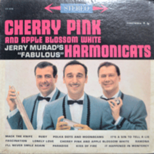 JERRY MURAD&#039;S HARMONICATS - CHERRY PINK AND APPLE BLOSSOM WHITE  (6 EYES/* USA 1st press) EX++