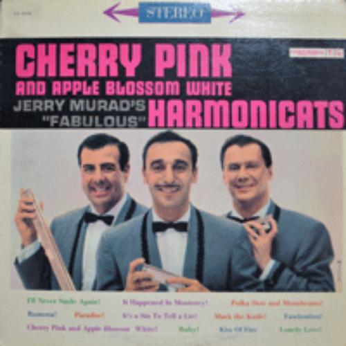 JERRY MURAD&#039;S HARMONICATS - CHERRY PINK AND APPLE BLOSSOM WHITE  (2 EYES/* CANADA 1st press) NM/EX++