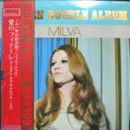 MILVA - GOLDEN DOUBLE ALBUM (2LP/&quot;사랑의 시&quot;/BELLA CIAO 등등 BEST 곡들 수록/* JAPAN) MINT/MINT