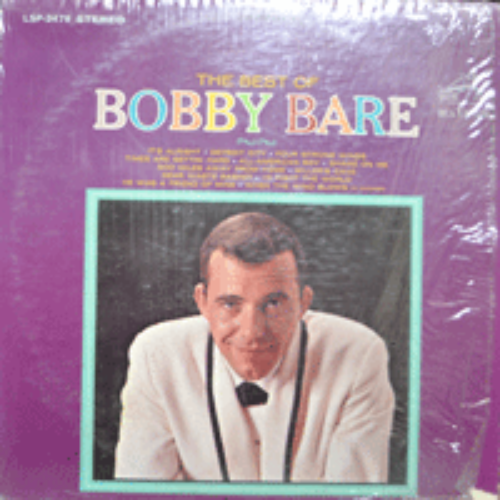 BOBBY BARE - THE BEST OF (조영남의 &quot;난 가고싶네&quot;의 원곡 DETROIT CITY 수록/* USA) EX++