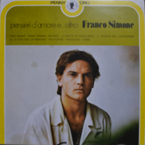 FRANCO SIMONE - PENSIERI D&#039;AMORE E...ALTRO (FIUME GRANDE/RESPIRO 수록/* ITALY ORIGINAL) strong EX++/NM
