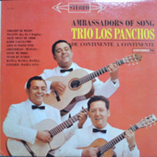 TRIO LOS PANCHOS - AMBASSADORS OF SONG  (STEREO/ * USA 1st press 6 EYES Columbia ‎– ES 1752) EX++