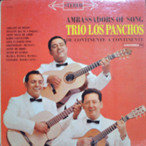 TRIO LOS PANCHOS - AMBASSADORS OF SONG  (STEREO/ * USA 2 EYES Columbia ‎– FS 1752) EX++/NM