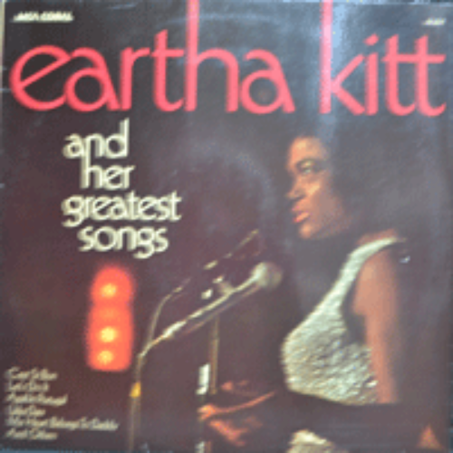 EARTHA KITT - AND HER GREATEST SONGS (South Carolina, USA Jazz Singer/ 오리지널 앨범과 같은 순서 똑같은 버젼인 USKA DARA 수록/* GERMANY) EX++/EX+