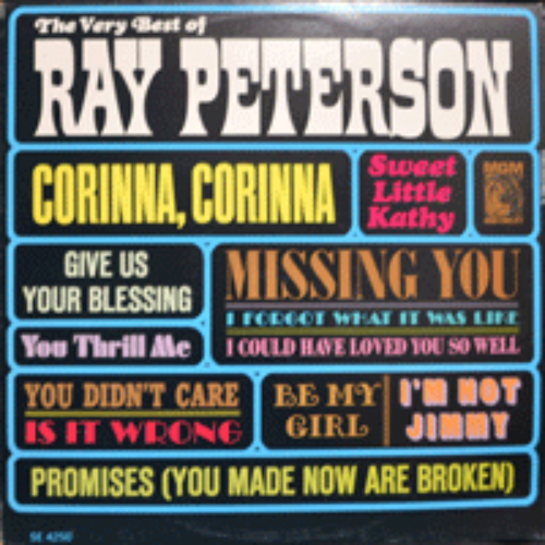 RAY PETERSON - BEST OF RAY PETERSON (STEREO/American rock n&#039; roll singer / CORRINE CORRINA 수록/* AUSTRALIA) strong EX++/NM