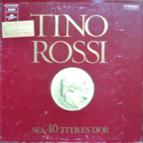 TINO ROSSI - SES 40 TITRES D&#039;OR (3LP BOX/이남순의 &quot;이슬비 내리는길&quot;의 원곡 수록/컬러사진과 24 PAGE 해설자 재중/ * FRANCE ORIGINAL) MINT/NM/NM