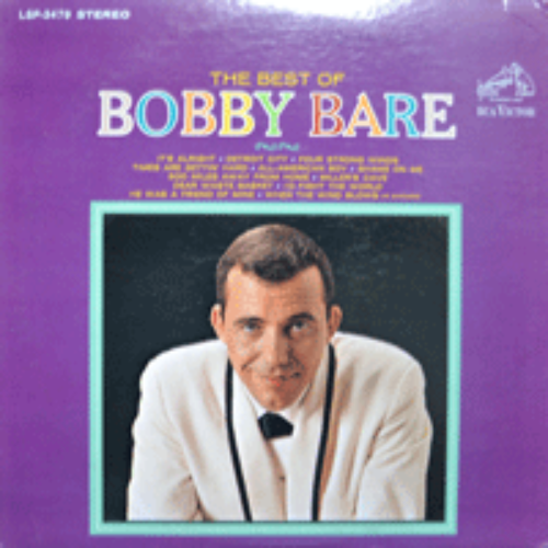 BOBBY BARE - THE BEST OF (조영남의 &quot;난 가고싶네&quot;의 원곡 DETROIT CITY 수록/* USA 1st press) EX++/NM