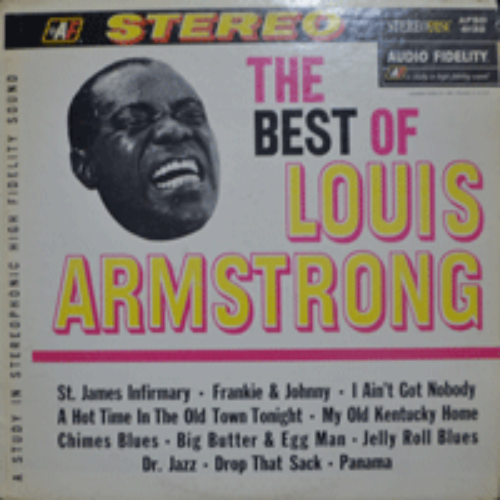 LOUIS ARMSTRONG - THE BEST OF LOUIS ARMSTRONG  (American jazz trumpeter singer  / ST. JAMES INFIRMARY 수록/* USA ORIGINAL 1st press AFSD 6132) EX++