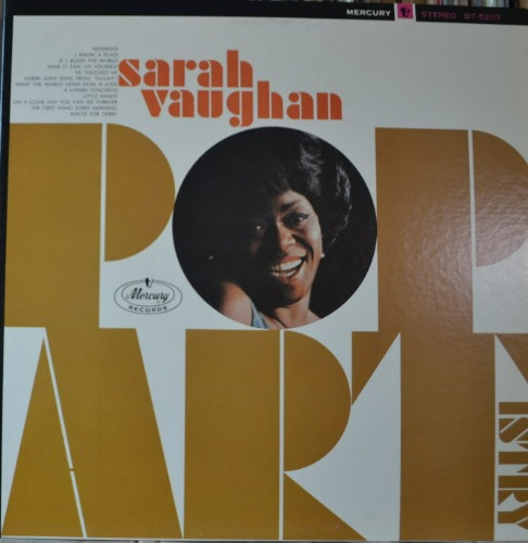SARAH VAUGHAN - POP ARTISTRY (A LOVERS CONCERTO 수록/* JAPAN BT-5207) LIKE NEW   *SPECIAL PRICE*