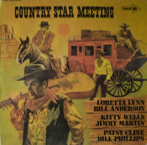 COUNTRY STAR MEETING - LORETTA LYNN/ BILL ANDERSON/ PATSY CLINE (* GERMANY) LIKE NEW