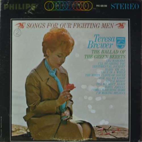 TERESA BREWER - SONGS FOR OUR FIGHTING MEN (영화 &#039;그린베레&#039; 주제곡  The Ballad Of The Green Berets 수록/* USA ORIGINAL) NM/MINT
