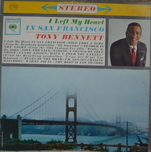 TONY BENNETT - I LEFT MY HEART IN SAN FRANCISCO  (* USA 1st press CS 8669) EX++/NM-