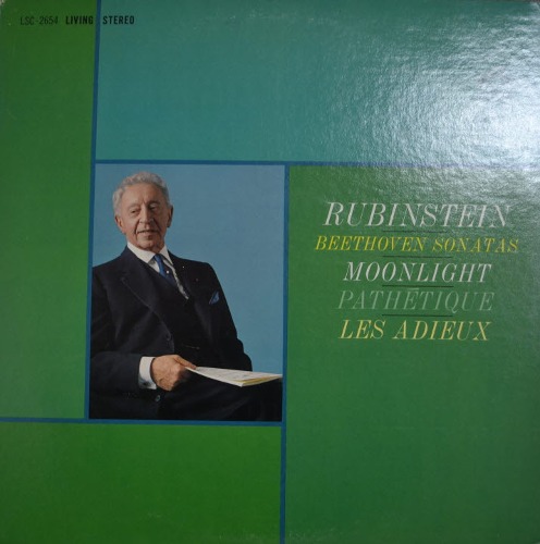 Rubinstein - Beethoven  Sonatas: Moonlight, Pathetique, Les Adieux (* USA  LSC-2654) NM-