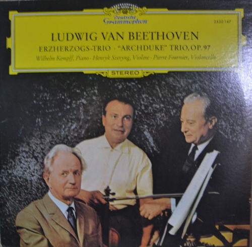 Wilhelm Kempff/Henryk Szeryng/Pierre Fournier - Beethoven: Archduke Trio, Op.97 (Erzherzogs-Trio/  베토벤 3중주곡 &#039;대공&#039;/ 성음 SEL-200 317)  NM