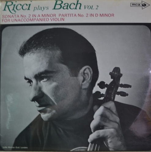 Ruggiero Ricci ‎– Ricci Plays Bach Vol. 2 Sonata And Partita For Unaccompanied Violin (* UK   MUCS 119) NM