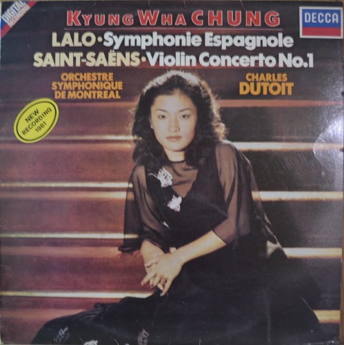 정경화 Kyung-Wha Chung/Charles Dutoit - 	Lalo: Symphonie Espagnole/Saint-Saens: Violin Concerto No.1 Op.20 (성음 SEL-0503) strong EX++/EX+