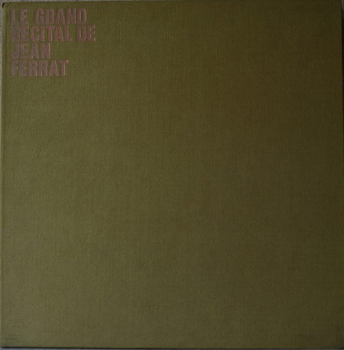 JEAN FERRAT - LE GRAND RECITAL DE JEAN FERRAT (3LP BOX/Louis Aragon의 시를 노래한 French singer-songwriter 음유시인//* FRANCE ORIGINAL Barclay ‎– CO. 3) MINT/MINT/NM