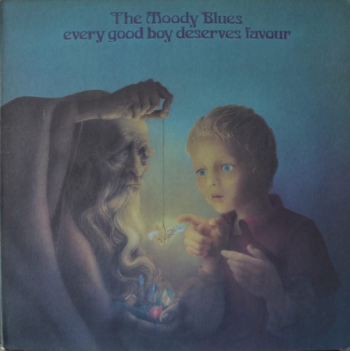 MOODY BLUES - EVERY GOOD BOY DESERVES FAVOUR ( British Prog rock group / * USA 1st press THS 5) LIKE NEW