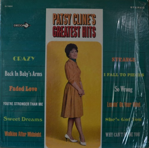 PATSY CLINE - GREATEST HITS  (American singer/ CRAZY 수록/*  USA ORIGINAL 1st press  DL 74854) MINT
