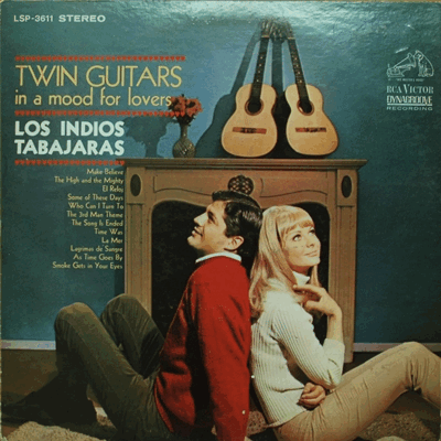 LOS INDIOS TABAJARAS - TWIN GUITARS (LAGRIMAS DE SANGRE 수록/* USA 1st PRESS) EX+