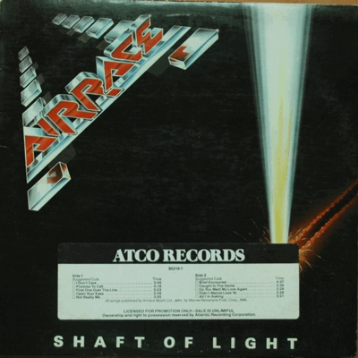 AIRRACE - SHAFT OF LIGHT (ENGLAND HARD RACK BAND/JASON BONHAM/* USA) LIKE NEW