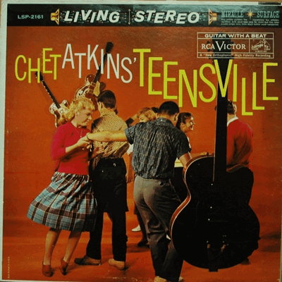 CHET ATKINS - TEENSVILLE (American Guitar player / LIVING STEREO /* USA ORIGINAL 1st press LSP 2161 ) NM