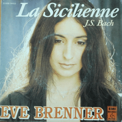 EVE BRENNER - LA SICIENNE (J.S BACH/45RPM/7인치/* FRANCE ORIGINAL) NM-