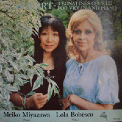 LOLA BOBESCO, MEIKO MIYAZAWA - SCHUBERT 3 SONATINES (BELGIUM ORIGINAL)