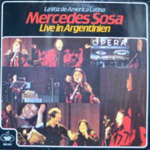 MERCEDES SOSA - LIVE IN ARGENTINIEN  (최고의 걸작으로 평가받는 LIVE ALBUM/* GERMANY) MINT
