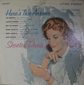 SKEETER DAVIS - HERE&#039;S THE ANSWER (LIVING STEREO/* USA 1st press LSP-2327) NM-    *SPECIAL PRICE*