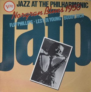 JAZZ AT THE PHILHARMONIC - NORGRAN BLUES 1950 (Flip Phillips / Lester Young -/Buddy Rich/Verve Records – 815 151-1 * FRANCE) strong EX++