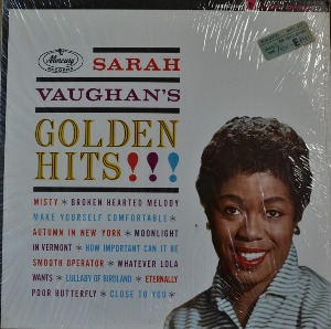 SARAH VAUGHAN - GOLDEN HITS (STEREO/American jazz singer /BROKEN HEARTED MELODY/WHATEVER LOLA WANTS 수록/* USA ORIGINAL SR 60645) LIKE NEW